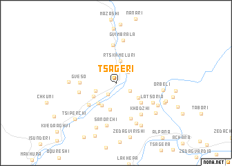 map of Tsʼageri