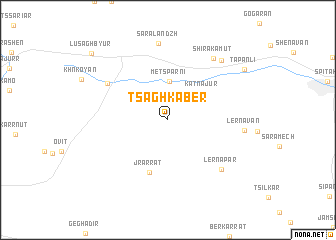 map of Tsaghkaber