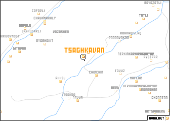 map of Tsaghkavan