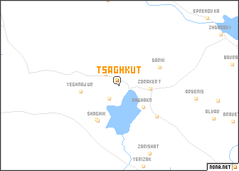 map of Tsaghkut