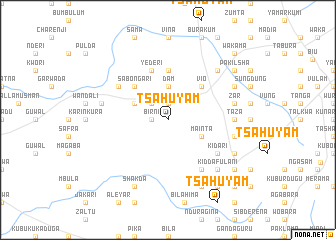 map of Tsahuyam