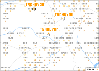 map of Tsahuyam