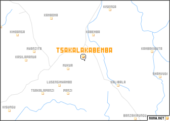 map of Tsakala-Kabemba