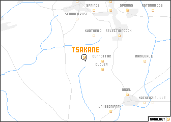 map of Tsakane