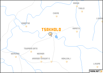 map of Tsa Kholo