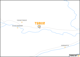 map of Tsakir