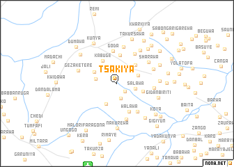 map of Tsakiya