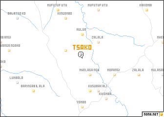 map of Tsako