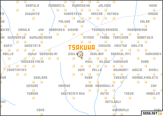 map of Tsakuwa