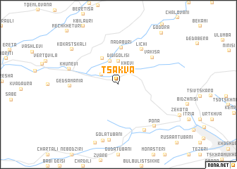 map of Tsakva