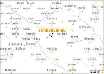 map of Tsakyalawdo