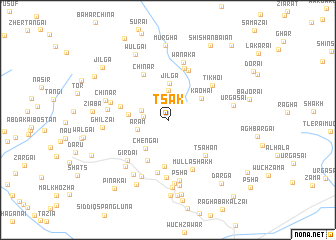 map of Tsak