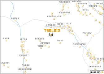 map of Tsalair
