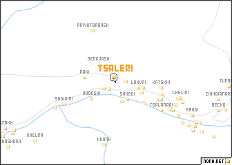 map of Tsaleri