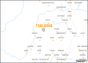 map of Tsalorma