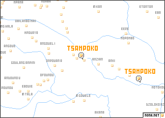 map of Tsampoko