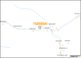 map of Tsanashi