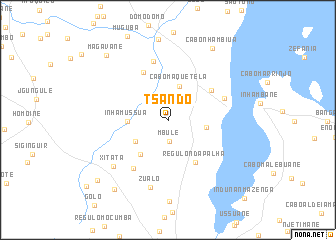 map of T. Sando