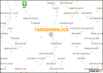 map of Tsangamahalaza