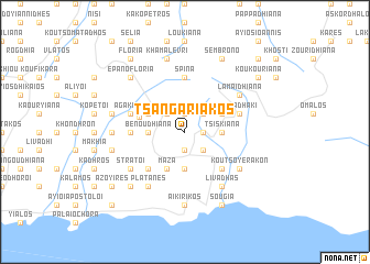 map of Tsangariákos