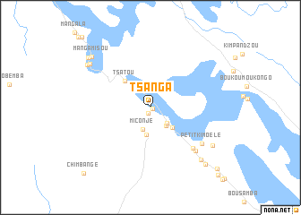 map of Tsanga