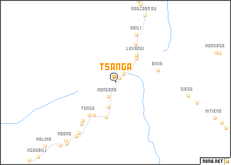map of Tsanga