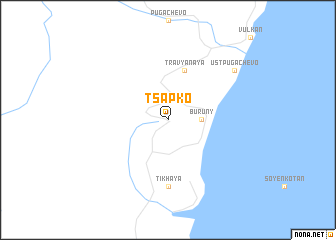 map of Tsapko