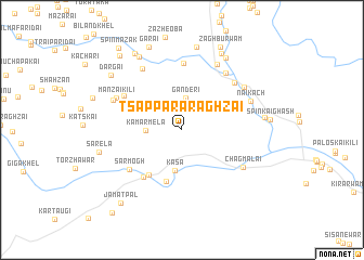 map of Tsappara Raghzai