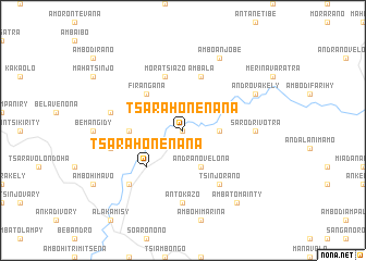 map of Tsarahonenana