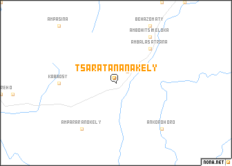 map of Tsaratananakely