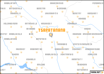 map of Tsaratanana