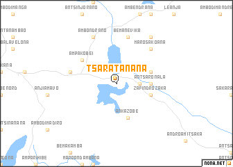 map of Tsaratanana