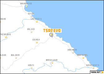 map of Tsarevo