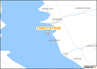 map of Tsaritsynka