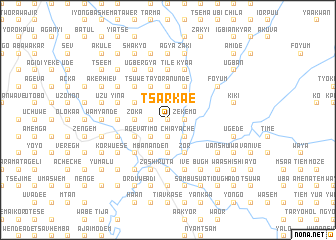 map of Tsarkae