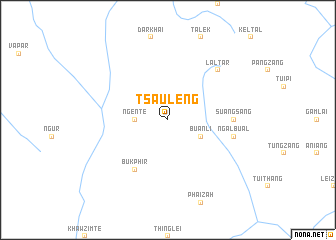 map of Tsauleng