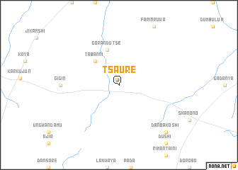 map of Tsaure