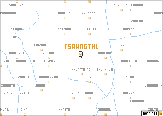 map of Tsawngthu