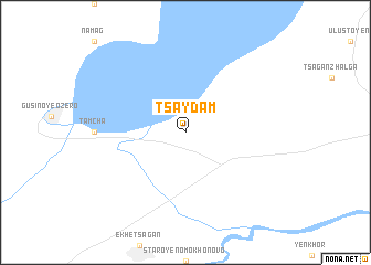 map of Tsaydam