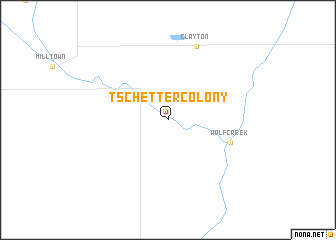 map of Tschetter Colony