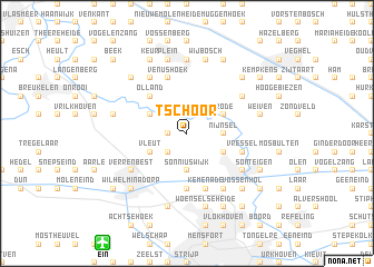 map of ʼt Schoor