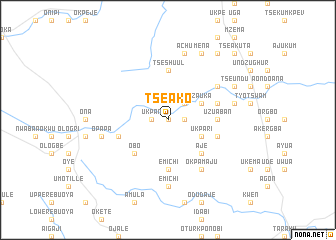 map of Tseako