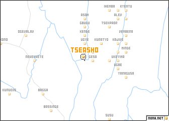 map of Tseasho