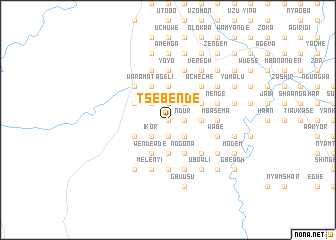 map of Tse Bende