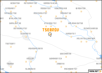 map of Tsebrov