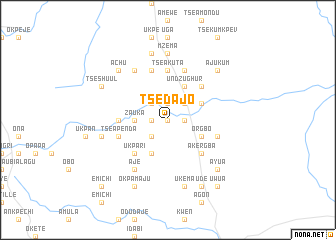 map of Tsedajo