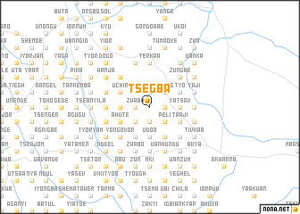 map of Tsegba