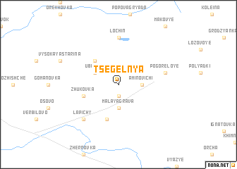 map of Tsegelʼnya