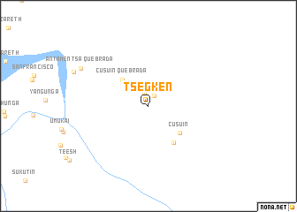 map of Tsegken