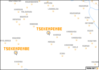 map of Tséké-Mpembé